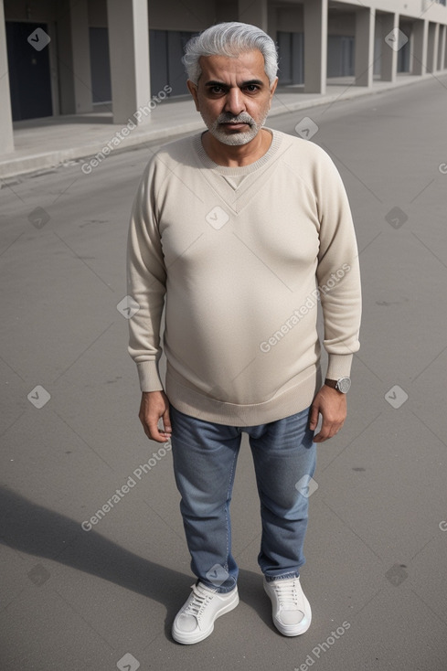 Bahraini 45 years male with  gray hair