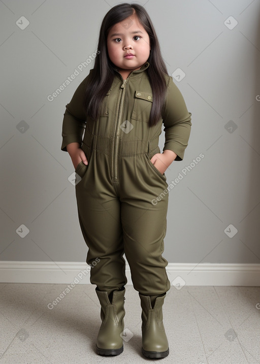 Malaysian child girl with  brown hair