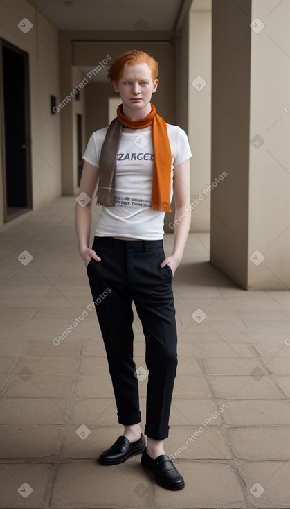 Czech adult non-binary with  ginger hair