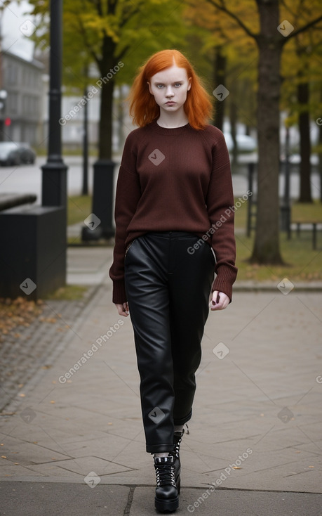 Estonian young adult female with  ginger hair