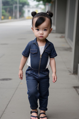 Vietnamese infant boy with  white hair