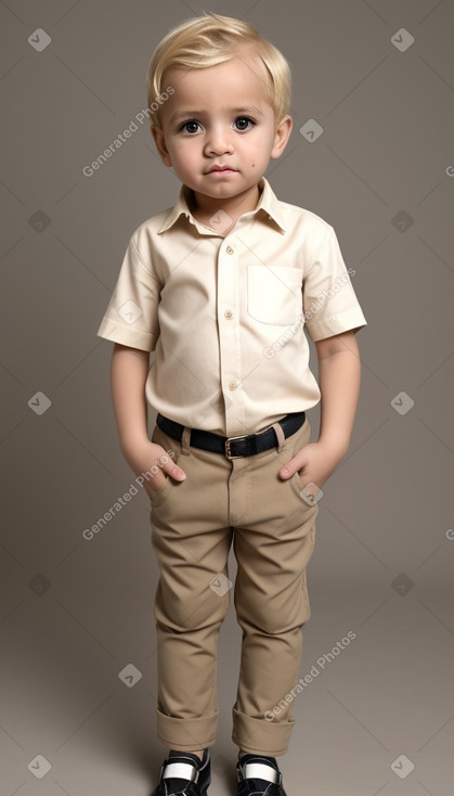 Libyan infant boy with  blonde hair