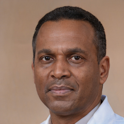 Neutral latino adult male with short  black hair and brown eyes