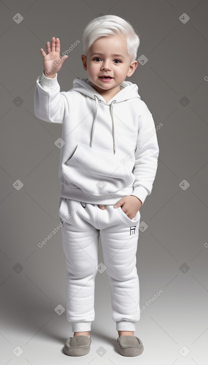 Georgian infant boy with  white hair