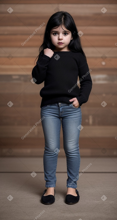 Uruguayan infant girl with  black hair