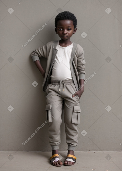 Sudanese child boy with  gray hair