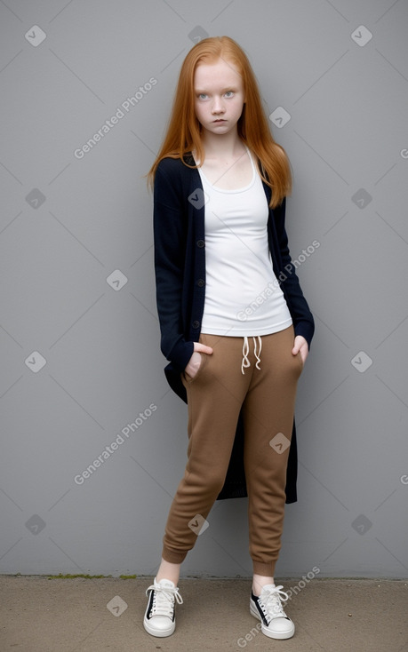 Finnish teenager girl with  ginger hair