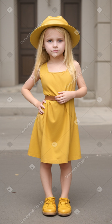 Croatian child girl with  blonde hair