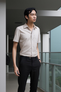 Singaporean adult male with  black hair