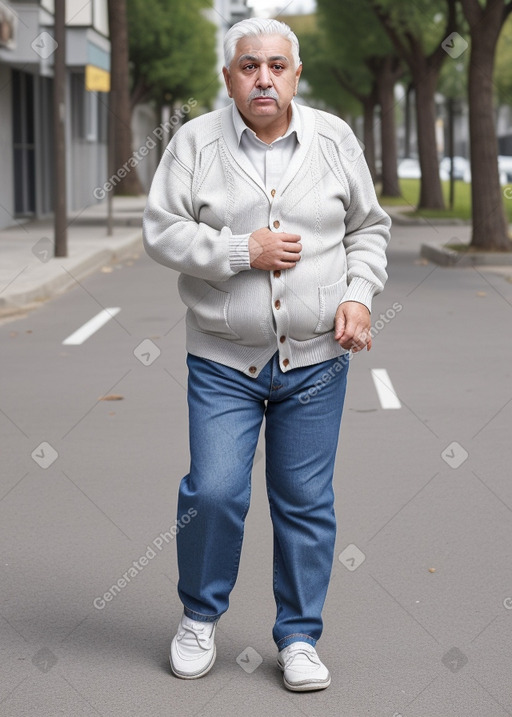 Turkish elderly male with  white hair