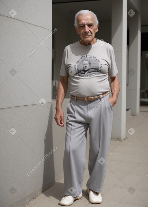 Macedonian elderly male with  gray hair