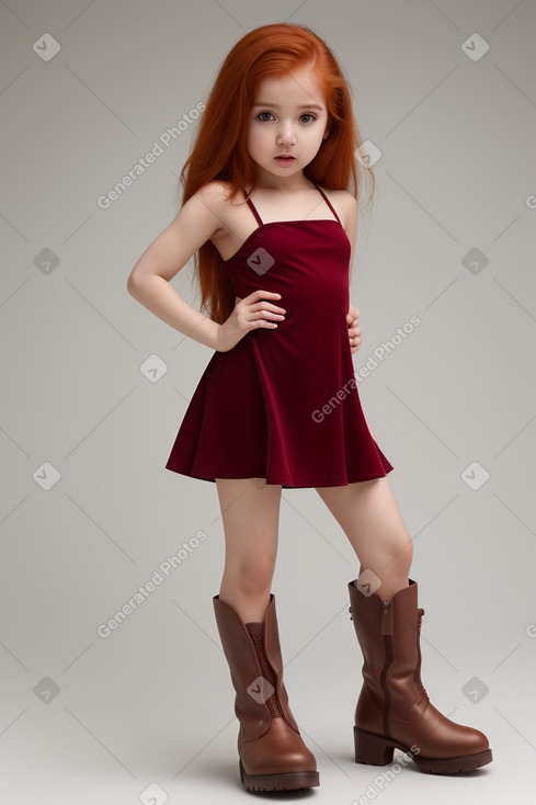 Qatari infant girl with  ginger hair