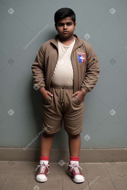 Bangladeshi teenager boy with  brown hair