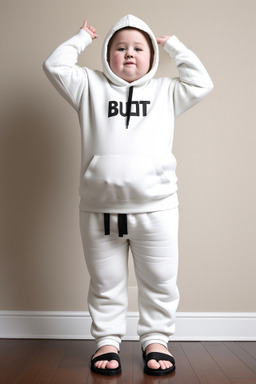 British child boy with  white hair