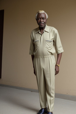 Nigerian elderly male with  blonde hair