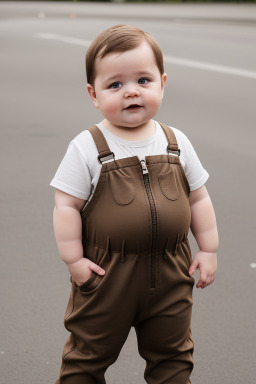 German infant boy with  brown hair