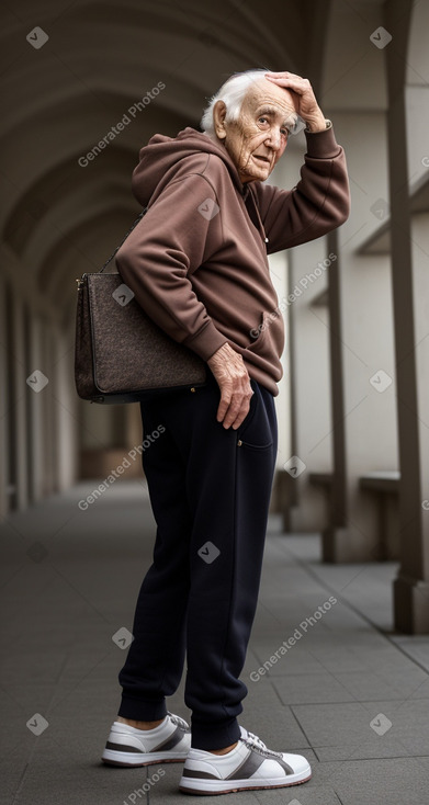 Georgian elderly male with  brown hair