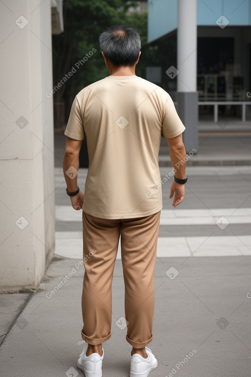 Vietnamese middle-aged male with  brown hair