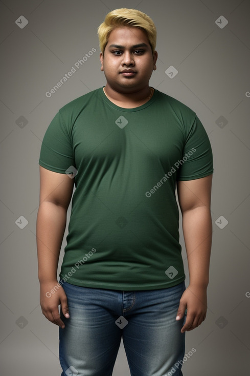 Bangladeshi young adult male with  blonde hair