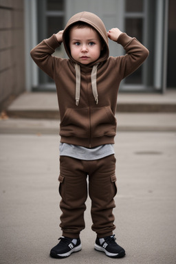 Danish infant boy with  brown hair