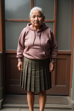 Nepalese elderly female with  ginger hair