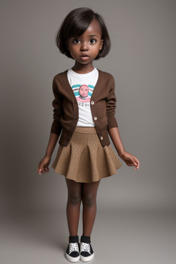 Ghanaian infant girl with  brown hair