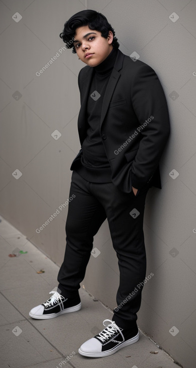 Nicaraguan teenager boy with  black hair