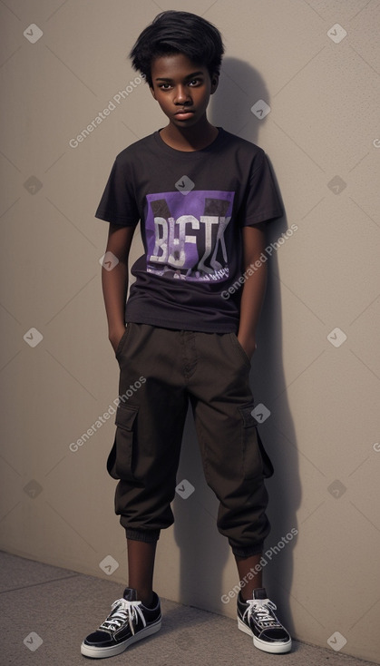 Teenager boy with  brown hair