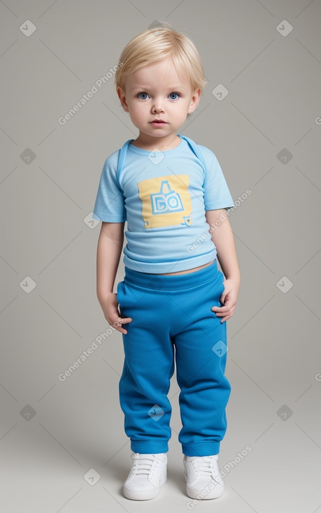 Swedish infant boy with  blonde hair