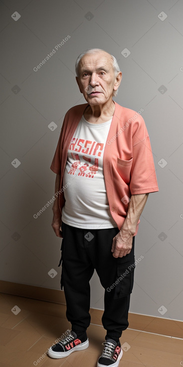 Russian elderly male with  black hair