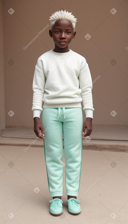 Senegalese child boy with  white hair