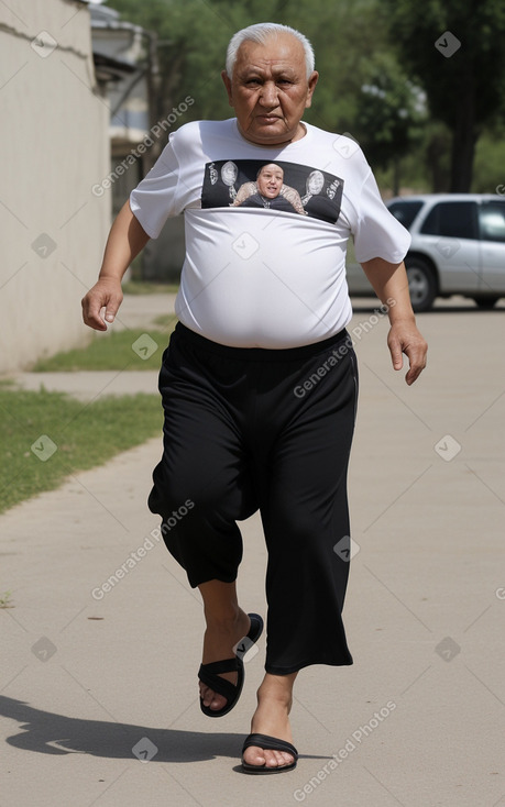 Uzbek elderly male with  black hair