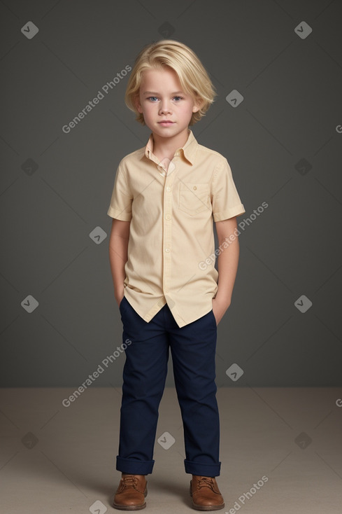 Dutch child boy with  blonde hair