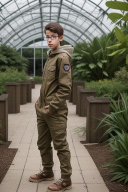 Israeli teenager boy with  brown hair