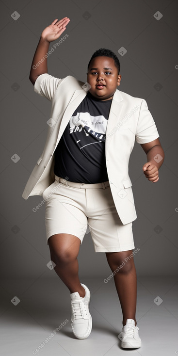 Ethiopian teenager boy with  white hair