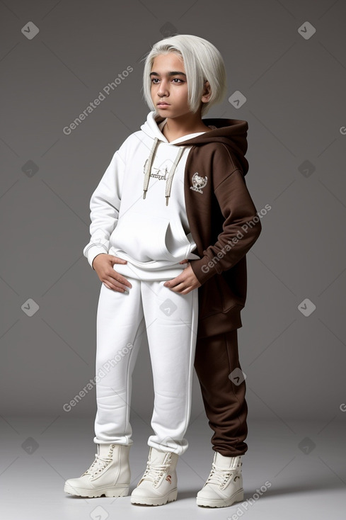 Bahraini child male with  white hair