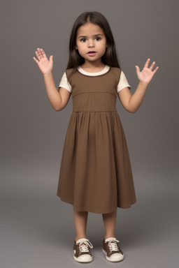 Peruvian infant girl with  brown hair