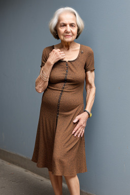 Brazilian elderly female with  brown hair