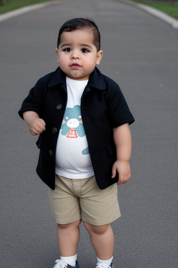 Puerto rican infant boy with  gray hair