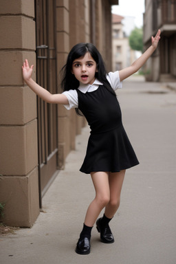 Georgian child girl with  black hair