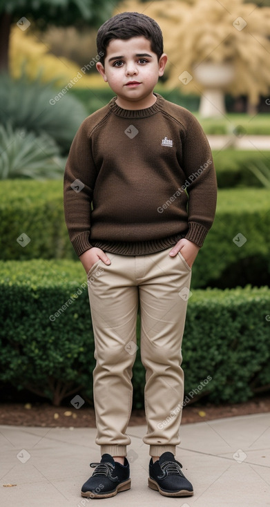 Iraqi child boy with  brown hair