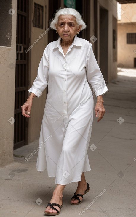 Yemeni elderly female with  white hair