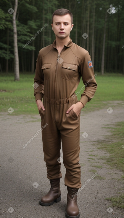 Belarusian adult male with  brown hair