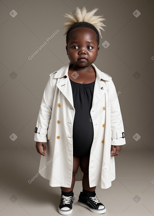 Zimbabwean infant girl with  white hair