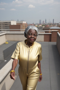 Togolese elderly female with  gray hair