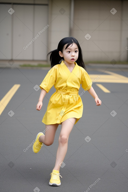 Japanese child female with  black hair