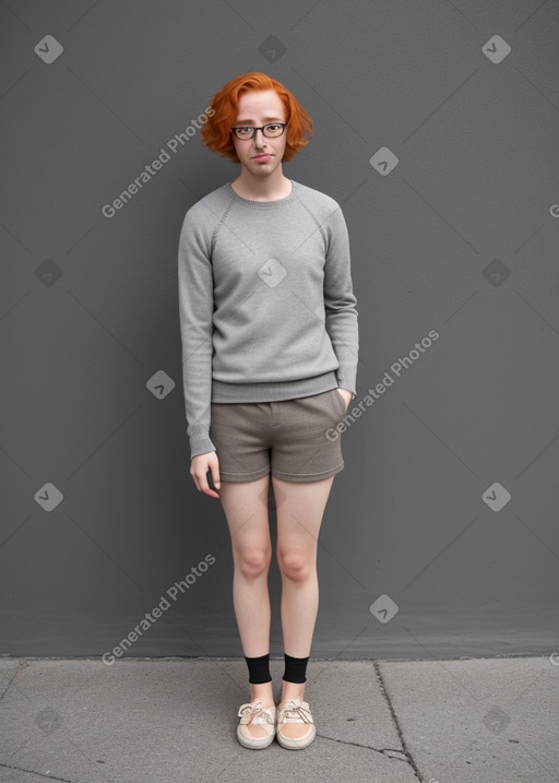 Chilean adult non-binary with  ginger hair