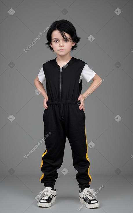 German child boy with  black hair