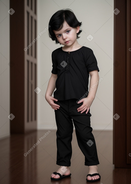 Belarusian infant boy with  black hair