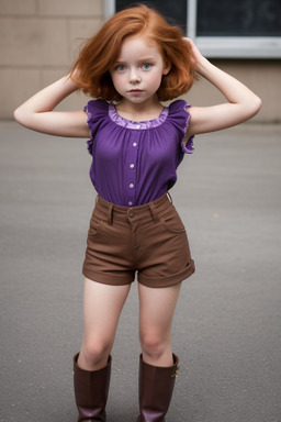 Child girl with  ginger hair